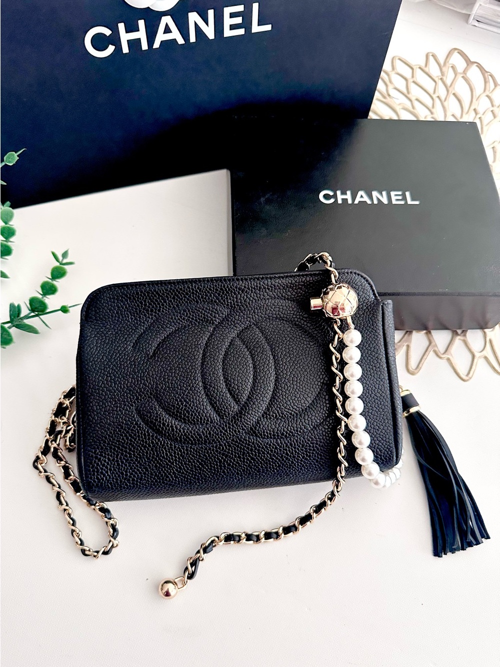 CHANEL Black Caviar Bag